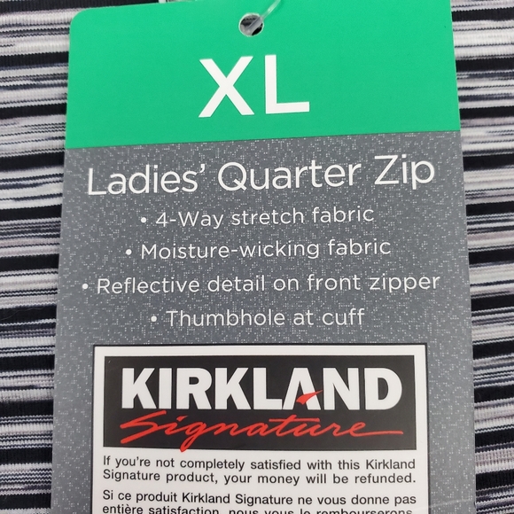 Women's Kirkland Signature 1/4 Zip Workout Top NWT - Picture 10 of 12